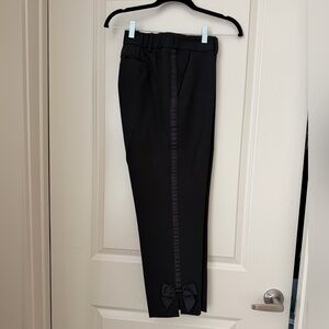 Talbots Black Women’s Dress Pants with Bow Accent